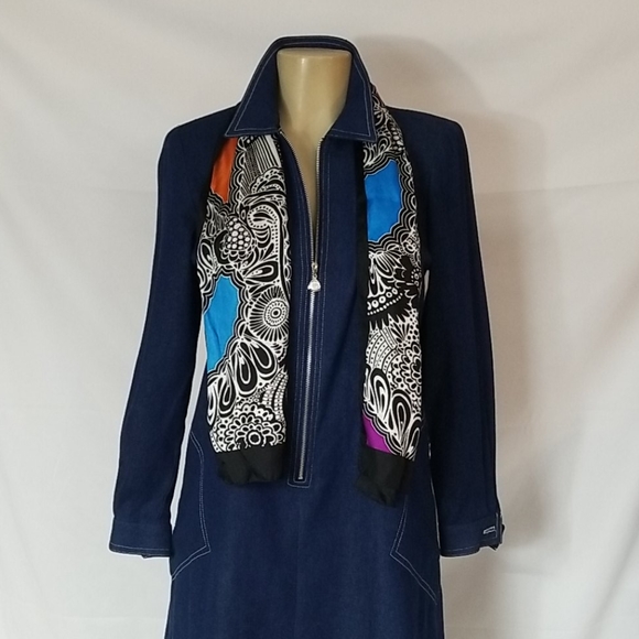 SANDRA OW- WING FOR N.R.1 JEAN DRESS SIZE 6 - Picture 3 of 7